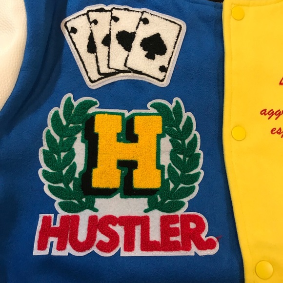 Men’s “Reason X Hustler” varsity jacket. Size large. - Picture 4 of 9